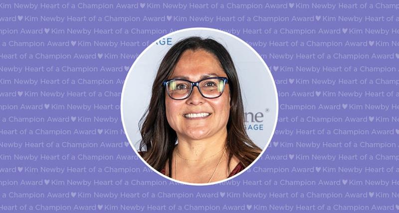Debbie Lucio 2023 Kim Newby Heart of Champion Award Winner