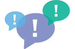exclamation-marks-conversation-bubbles-light-blue-purple-turquoise